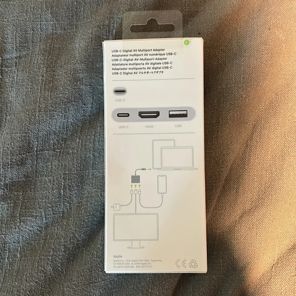 Apple USB-C adapter, brand new.